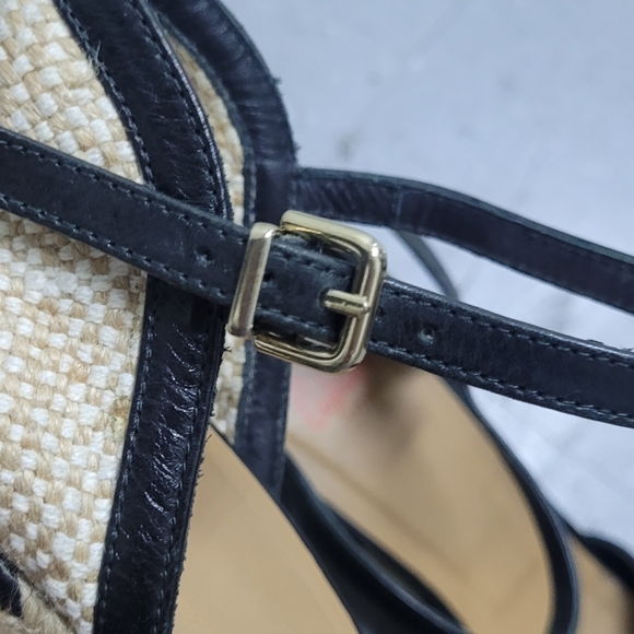 Castañer Black Wedge Sandals - Picture 6 of 13